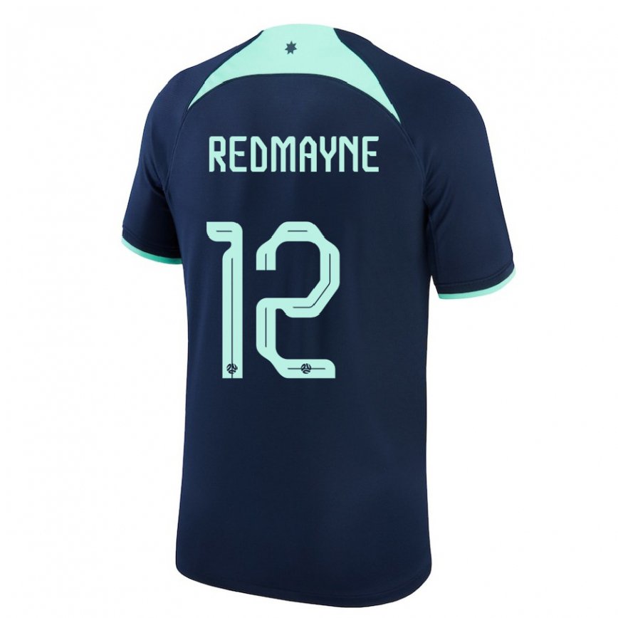 Vaikiškas Australijos Andrew Redmayne #12 Tamsiai Mėlyna Išvykos Marškinėliai 22-24 T-shirt