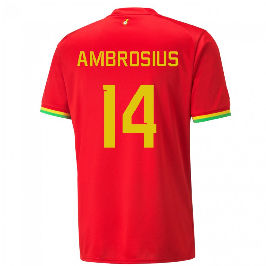 Vaikiškas Ganos Stephan Ambrosius #14 Raudona Išvykos Marškinėliai 22-24 T-shirt