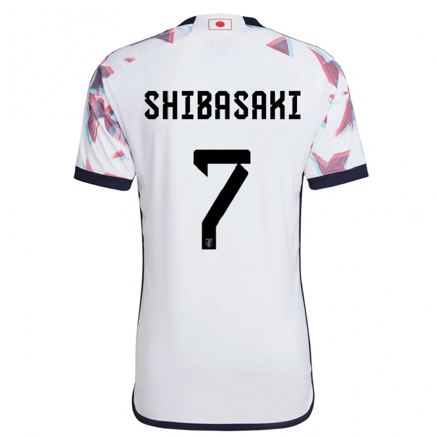 Vaikiškas Japonijos Gaku Shibasaki #7 Baltas Išvykos Marškinėliai 22-24 T-shirt