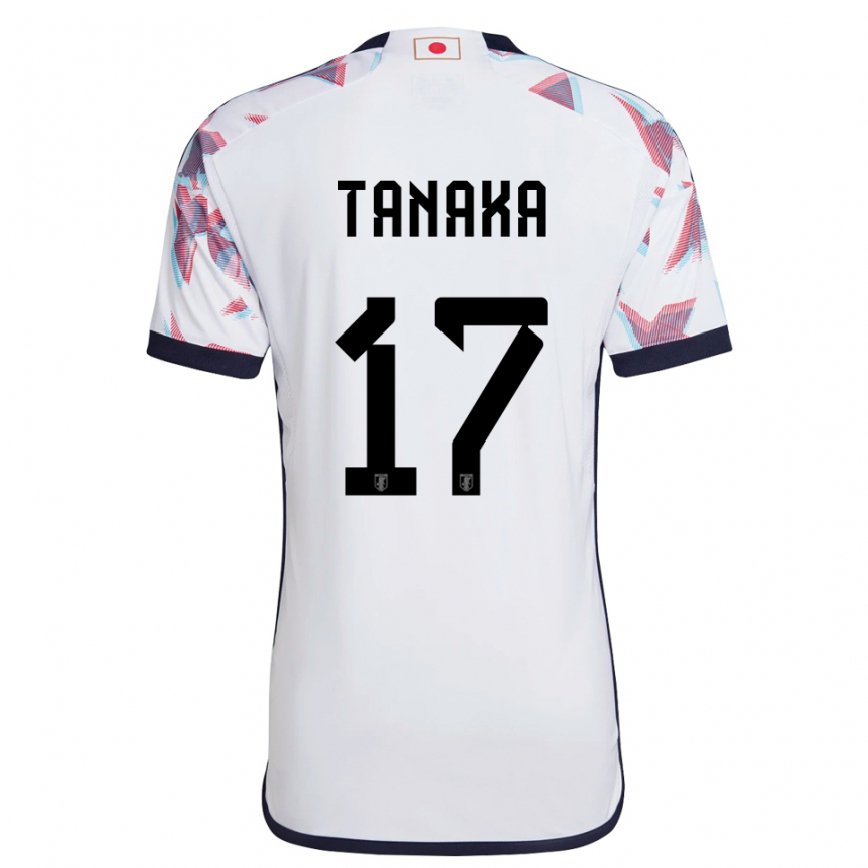 Vaikiškas Japonijos Ao Tanaka #17 Baltas Išvykos Marškinėliai 22-24 T-shirt