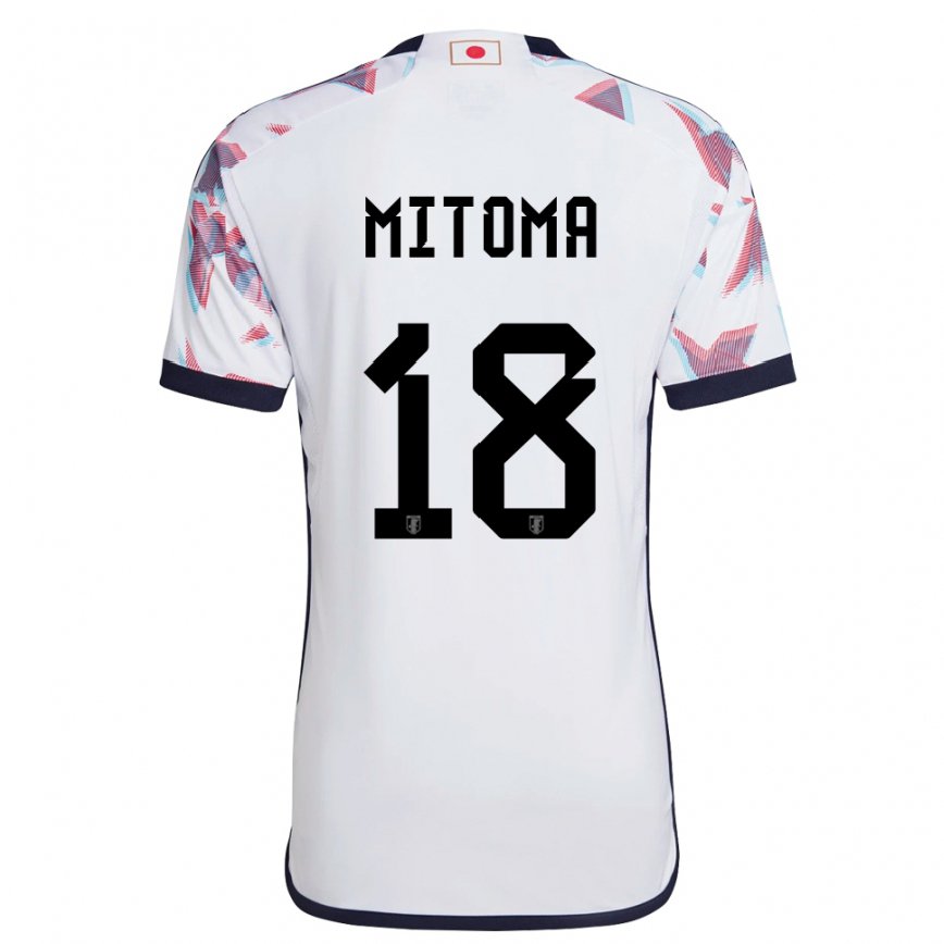 Vaikiškas Japonijos Kaoru Mitoma #18 Baltas Išvykos Marškinėliai 22-24 T-shirt