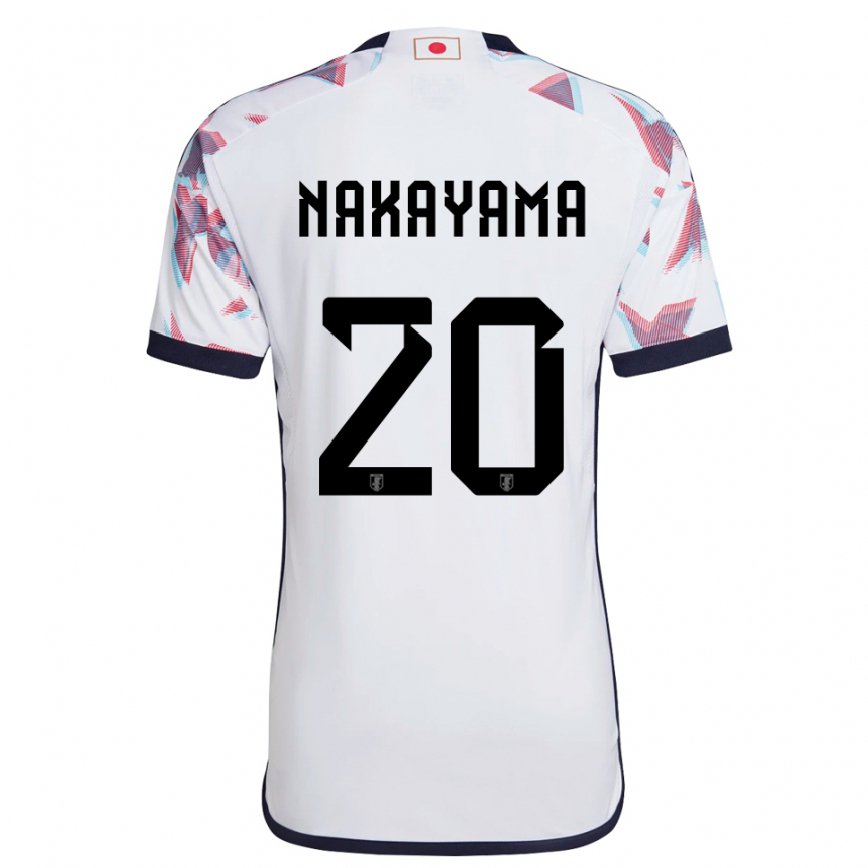 Vaikiškas Japonijos Yuta Nakayama #20 Baltas Išvykos Marškinėliai 22-24 T-shirt