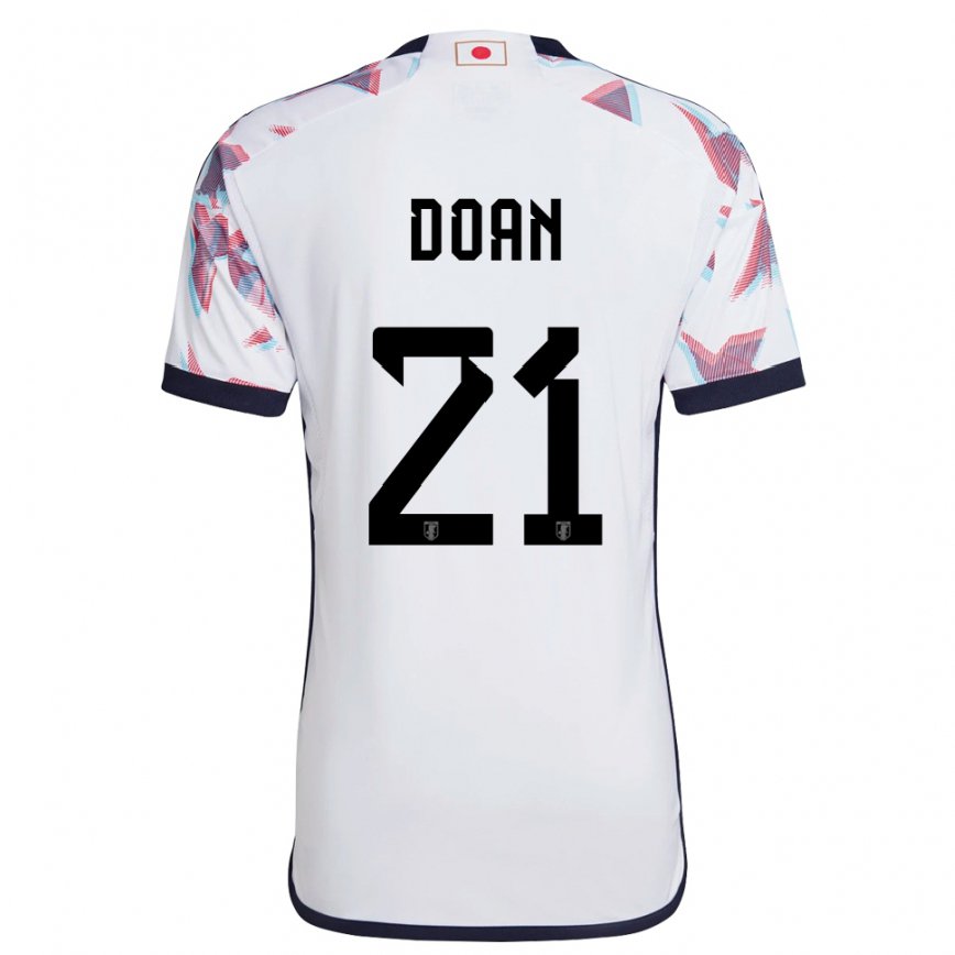 Vaikiškas Japonijos Ritsu Doan #21 Baltas Išvykos Marškinėliai 22-24 T-shirt