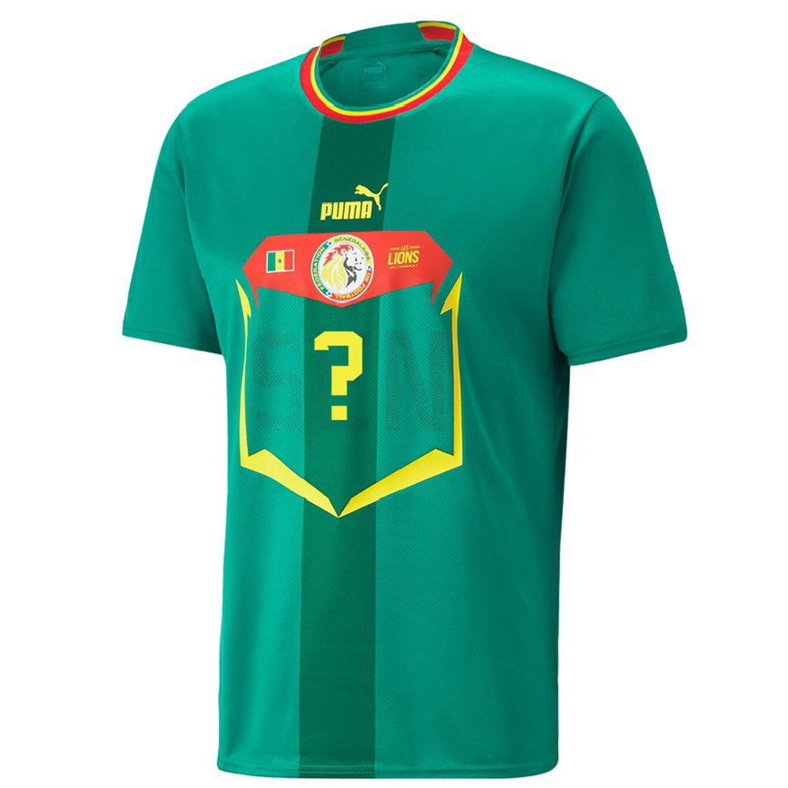 Vaikiškas Senegalo Jūsų Vardas #0 Žalias Išvykos Marškinėliai 22-24 T-shirt