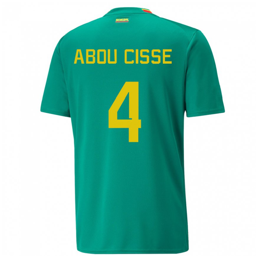 Vaikiškas Senegalo Pape Abou Cisse #4 Žalias Išvykos Marškinėliai 22-24 T-shirt