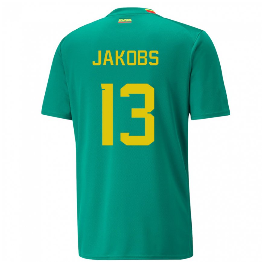 Vaikiškas Senegalo Ismail Jakobs #13 Žalias Išvykos Marškinėliai 22-24 T-shirt