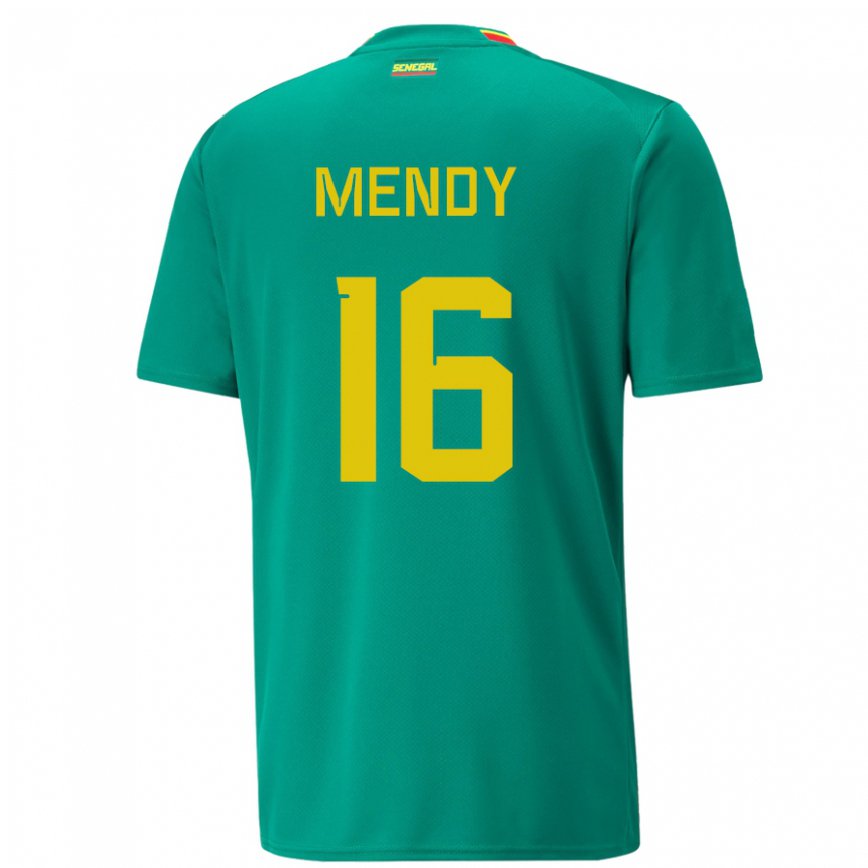 Vaikiškas Senegalo Edouard Mendy #16 Žalias Išvykos Marškinėliai 22-24 T-shirt