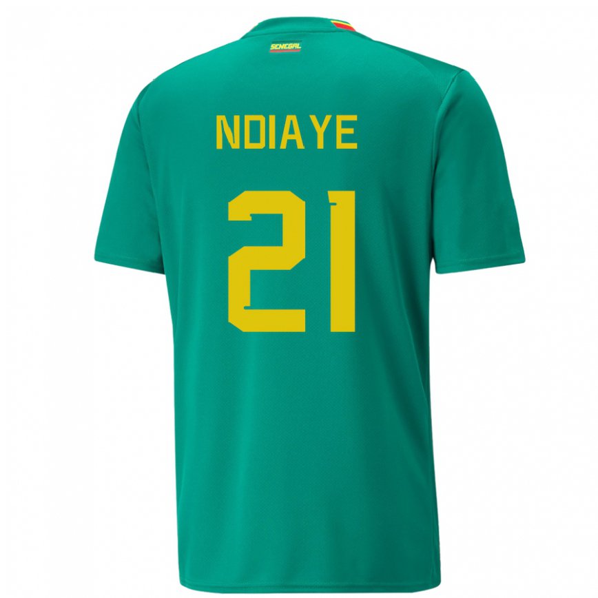 Vaikiškas Senegalo Iliman Ndiaye #21 Žalias Išvykos Marškinėliai 22-24 T-shirt