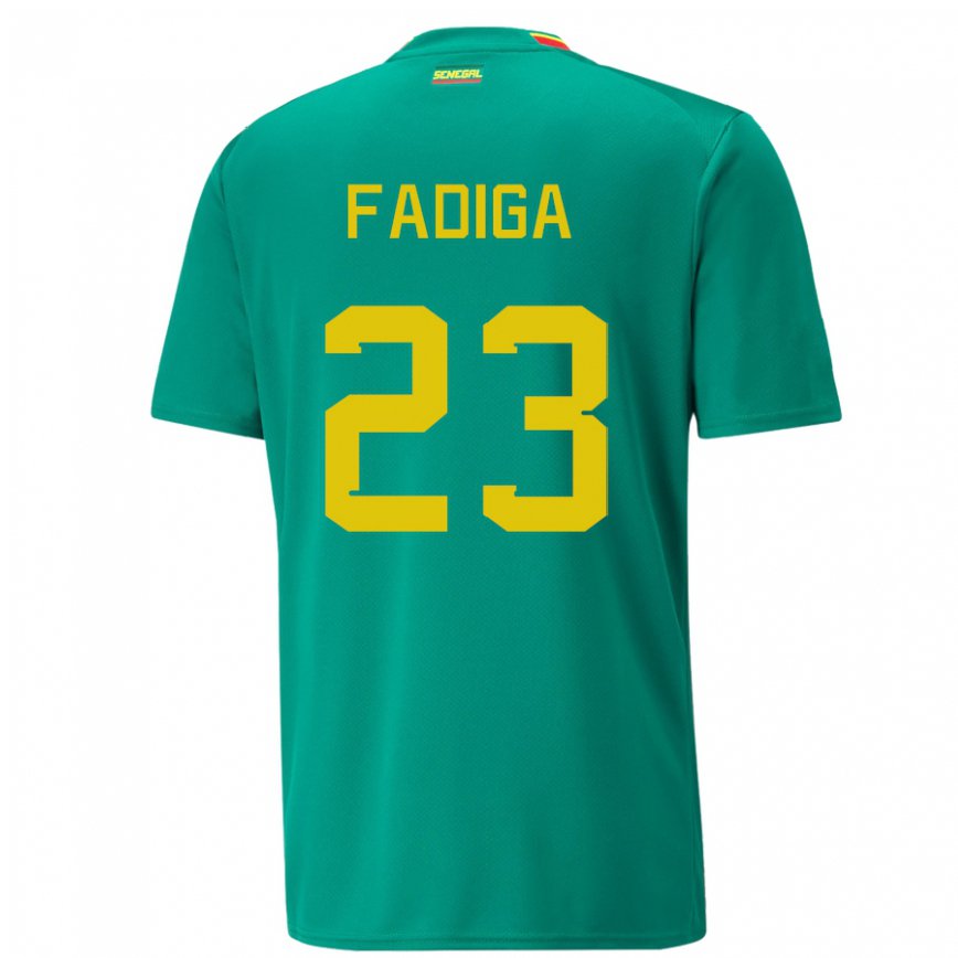 Vaikiškas Senegalo Noah Fadiga #23 Žalias Išvykos Marškinėliai 22-24 T-shirt