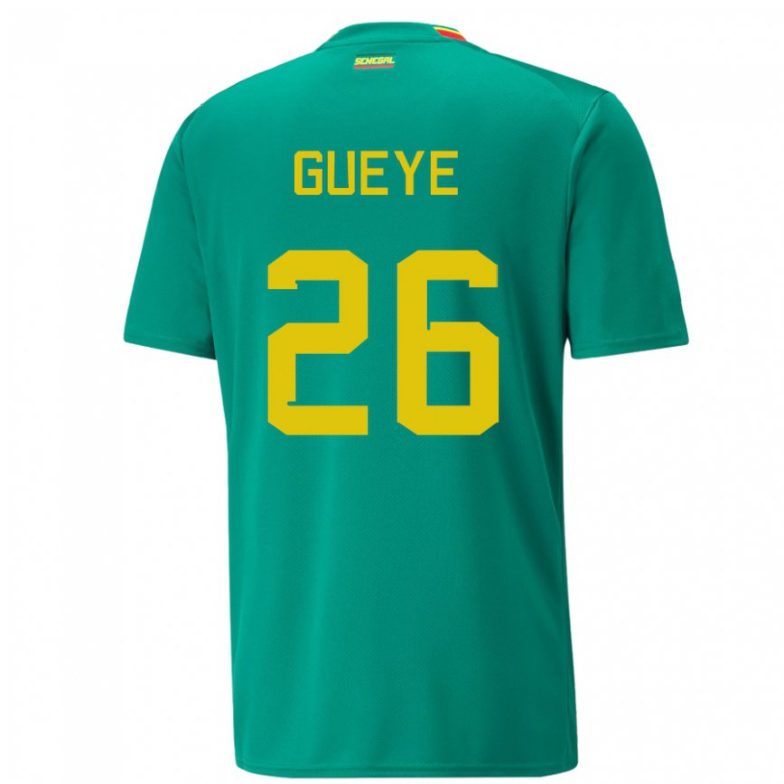 Vaikiškas Senegalo Pape Gueye #26 Žalias Išvykos Marškinėliai 22-24 T-shirt