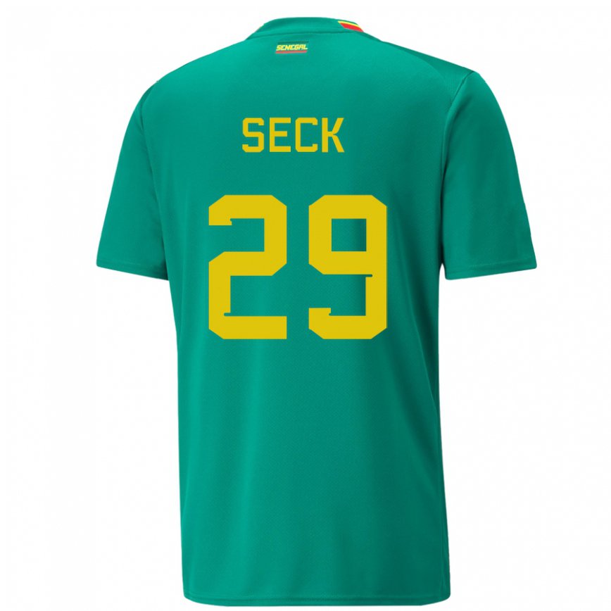 Vaikiškas Senegalo Demba Seck #29 Žalias Išvykos Marškinėliai 22-24 T-shirt