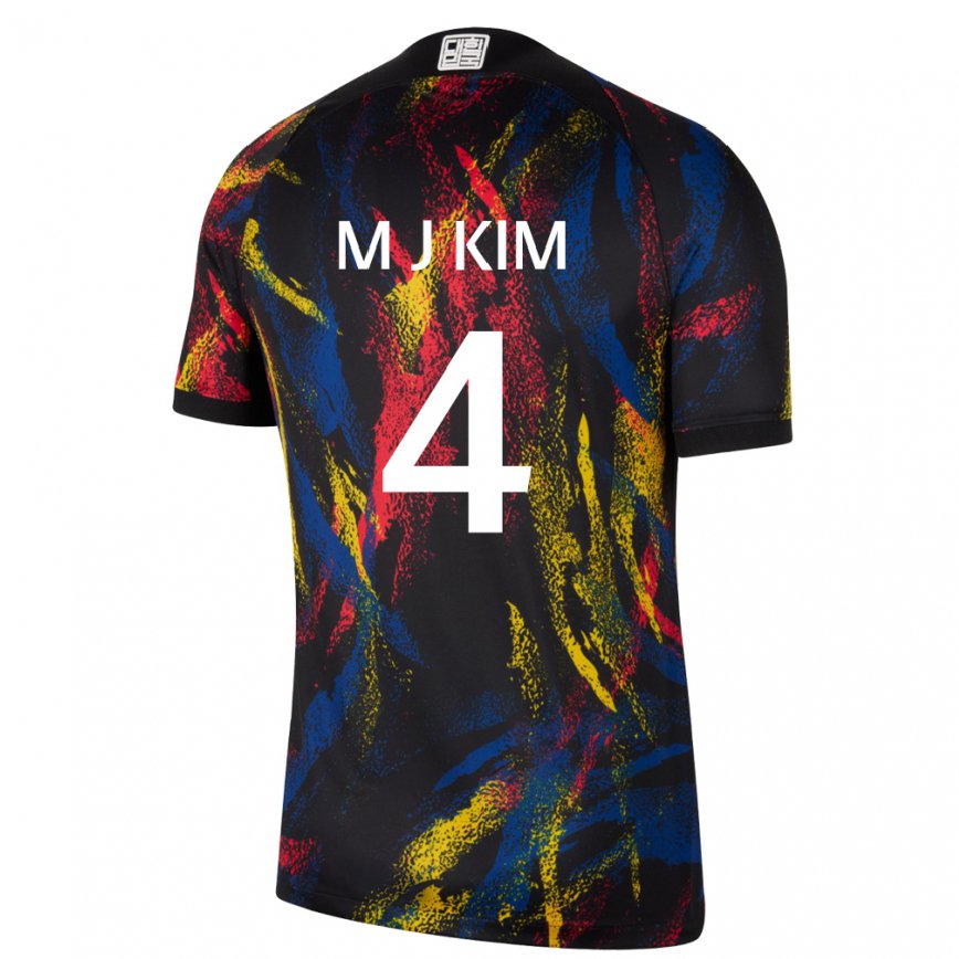 Vaikiškas Pietų Korėjos Min-jae Kim #4 Daugiaspalvis Išvykos Marškinėliai 22-24 T-shirt