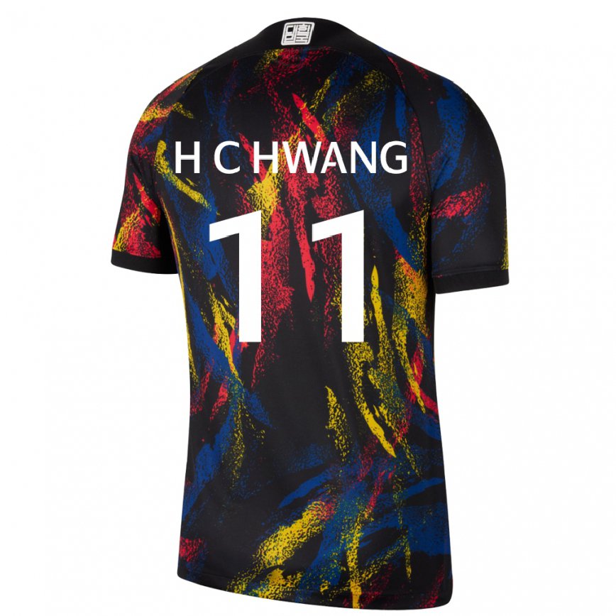 Vaikiškas Pietų Korėjos Hee-chan Hwang #11 Daugiaspalvis Išvykos Marškinėliai 22-24 T-shirt