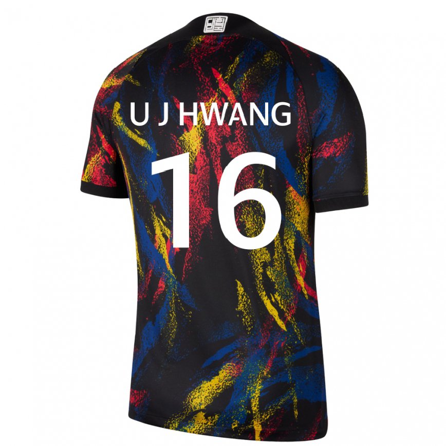 Vaikiškas Pietų Korėjos Ui-jo Hwang #16 Daugiaspalvis Išvykos Marškinėliai 22-24 T-shirt