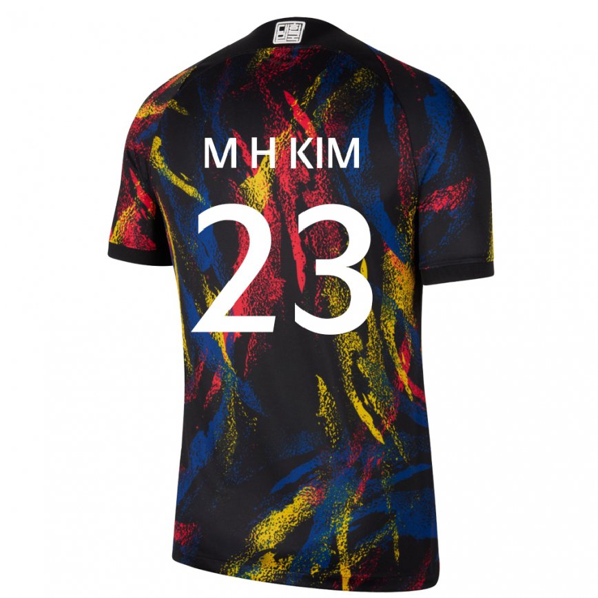 Vaikiškas Pietų Korėjos Moon-hwan Kim #23 Daugiaspalvis Išvykos Marškinėliai 22-24 T-shirt