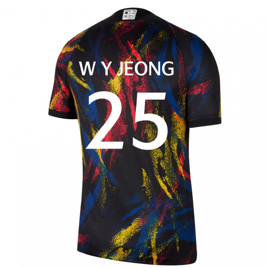 Vaikiškas Pietų Korėjos Woo-yeong Jeong #25 Daugiaspalvis Išvykos Marškinėliai 22-24 T-shirt