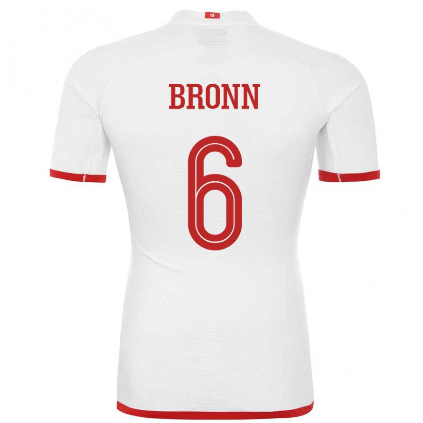 Vaikiškas Tuniso Dylan Bronn #6 Baltas Išvykos Marškinėliai 22-24 T-shirt