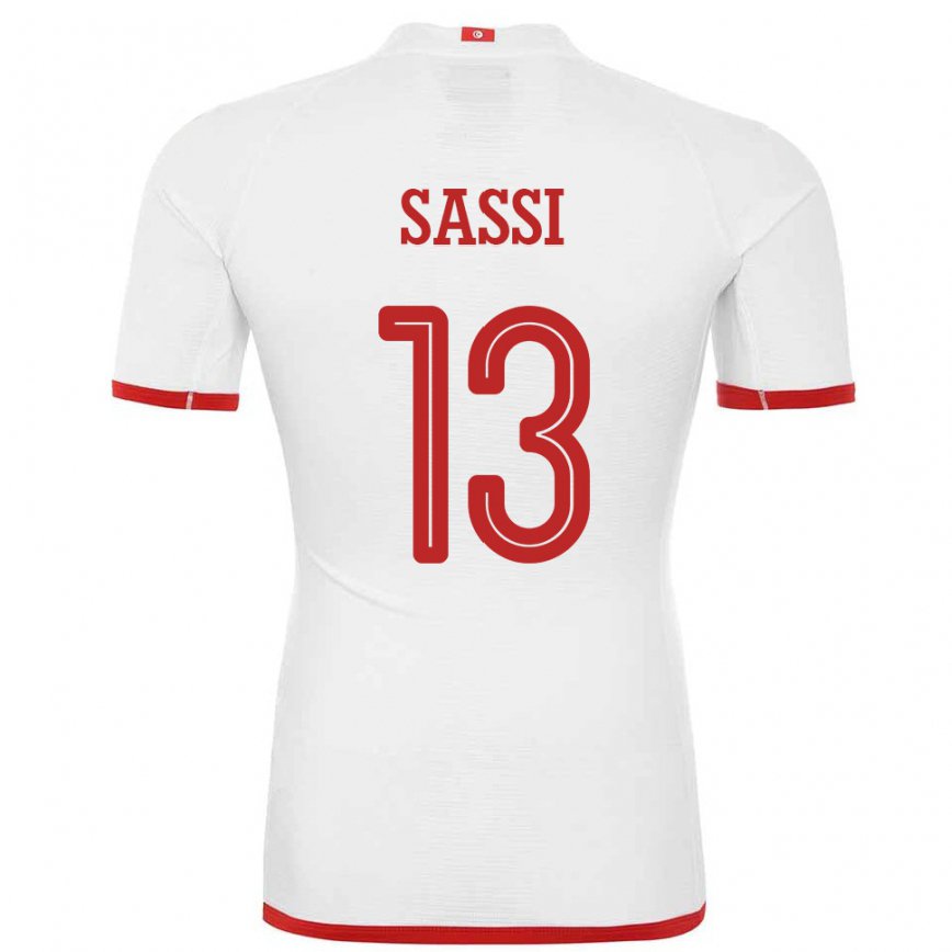 Vaikiškas Tuniso Ferjani Sassi #13 Baltas Išvykos Marškinėliai 22-24 T-shirt