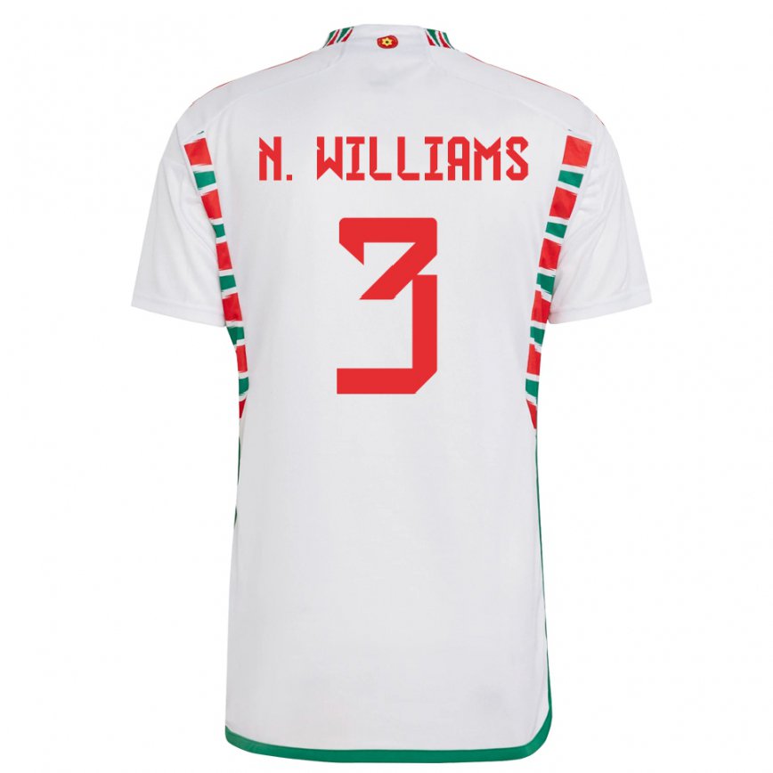 Vaikiškas Velso Neco Williams #3 Baltas Išvykos Marškinėliai 22-24 T-shirt