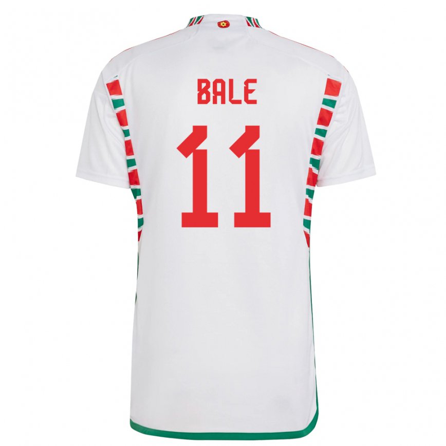 Vaikiškas Velso Gareth Bale #11 Baltas Išvykos Marškinėliai 22-24 T-shirt