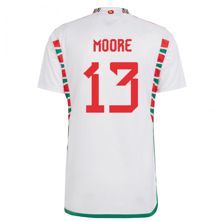 Vaikiškas Velso Kieffer Moore #13 Baltas Išvykos Marškinėliai 22-24 T-shirt