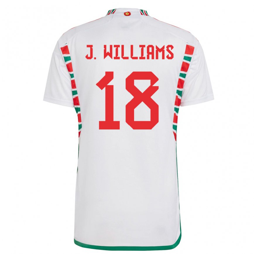 Vaikiškas Velso Jonathan Williams #18 Baltas Išvykos Marškinėliai 22-24 T-shirt