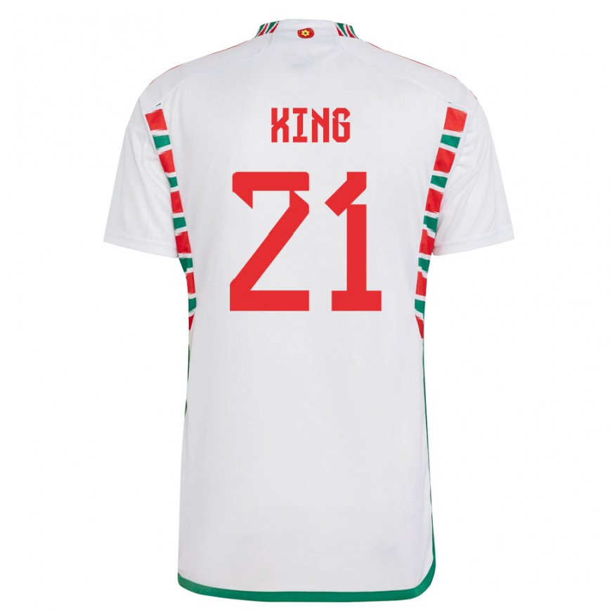 Vaikiškas Velso Tom King #21 Baltas Išvykos Marškinėliai 22-24 T-shirt