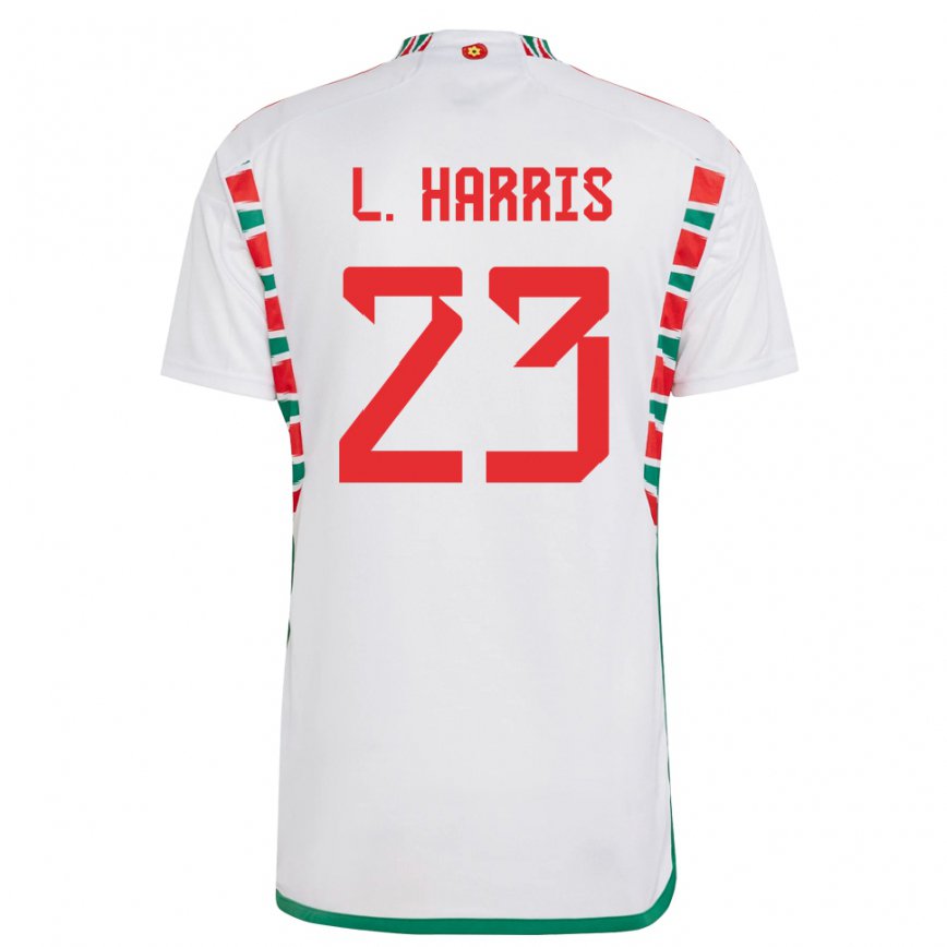 Vaikiškas Velso Luke Harris #23 Baltas Išvykos Marškinėliai 22-24 T-shirt