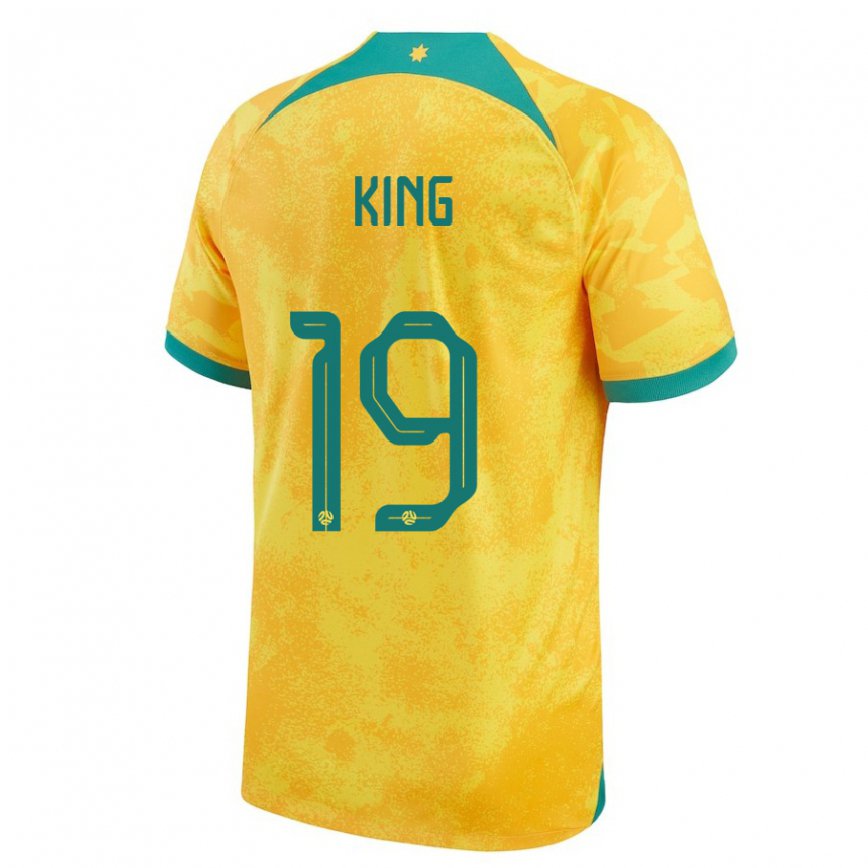 Vyrai Australijos Joel King #19 Auksinis Namų Marškinėliai 22-24 T-shirt