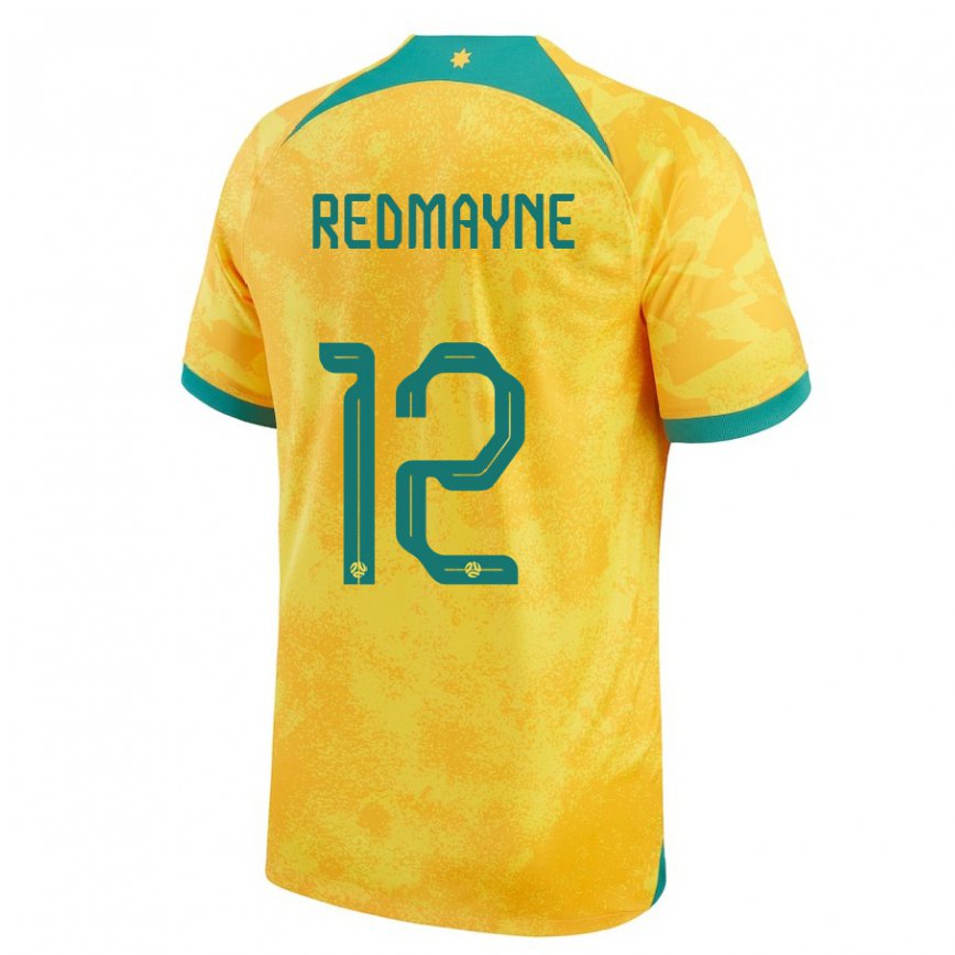 Vyrai Australijos Andrew Redmayne #12 Auksinis Namų Marškinėliai 22-24 T-shirt