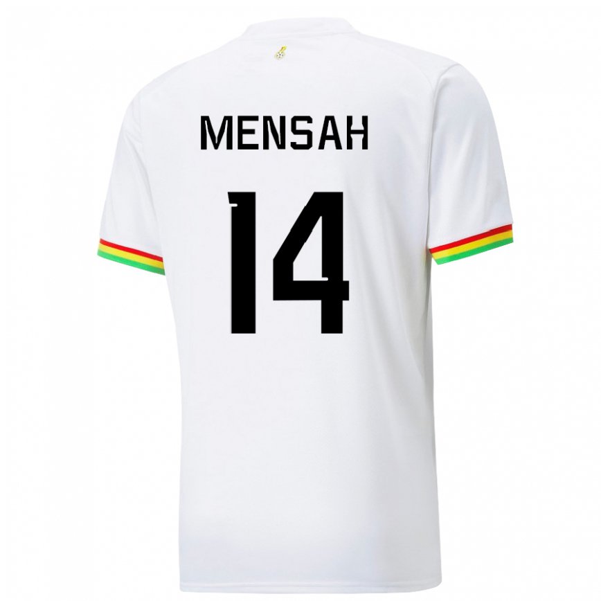 Vyrai Ganos Gideon Mensah #14 Baltas Namų Marškinėliai 22-24 T-shirt