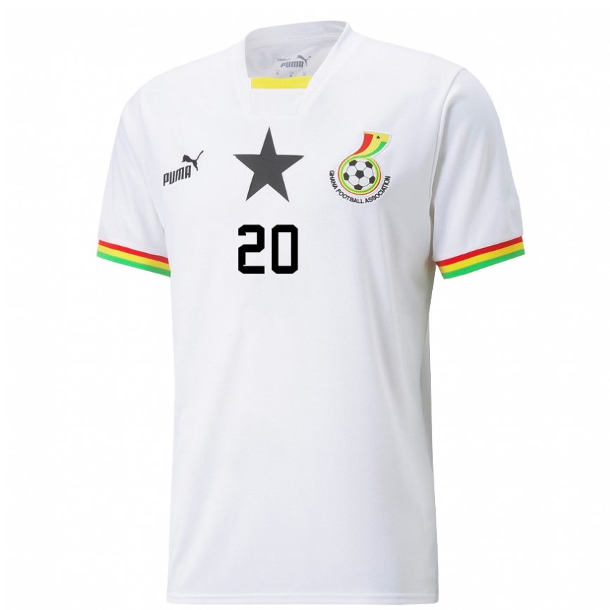 Vyrai Ganos Mohammed Kudus #20 Baltas Namų Marškinėliai 22-24 T-shirt