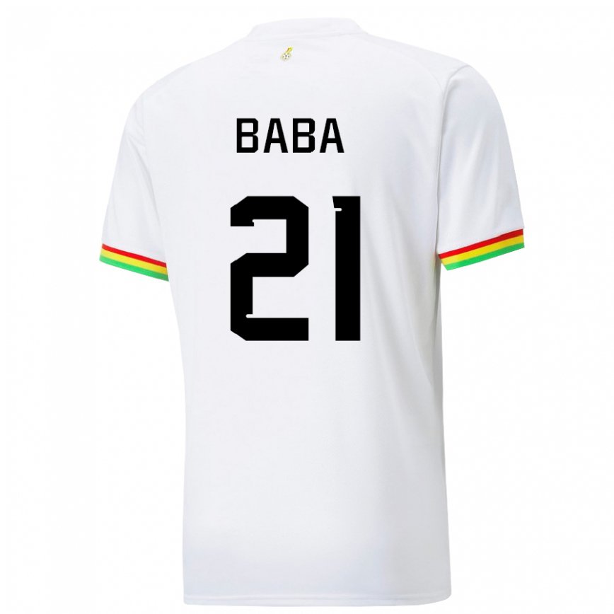 Vyrai Ganos Iddrisu Baba #21 Baltas Namų Marškinėliai 22-24 T-shirt