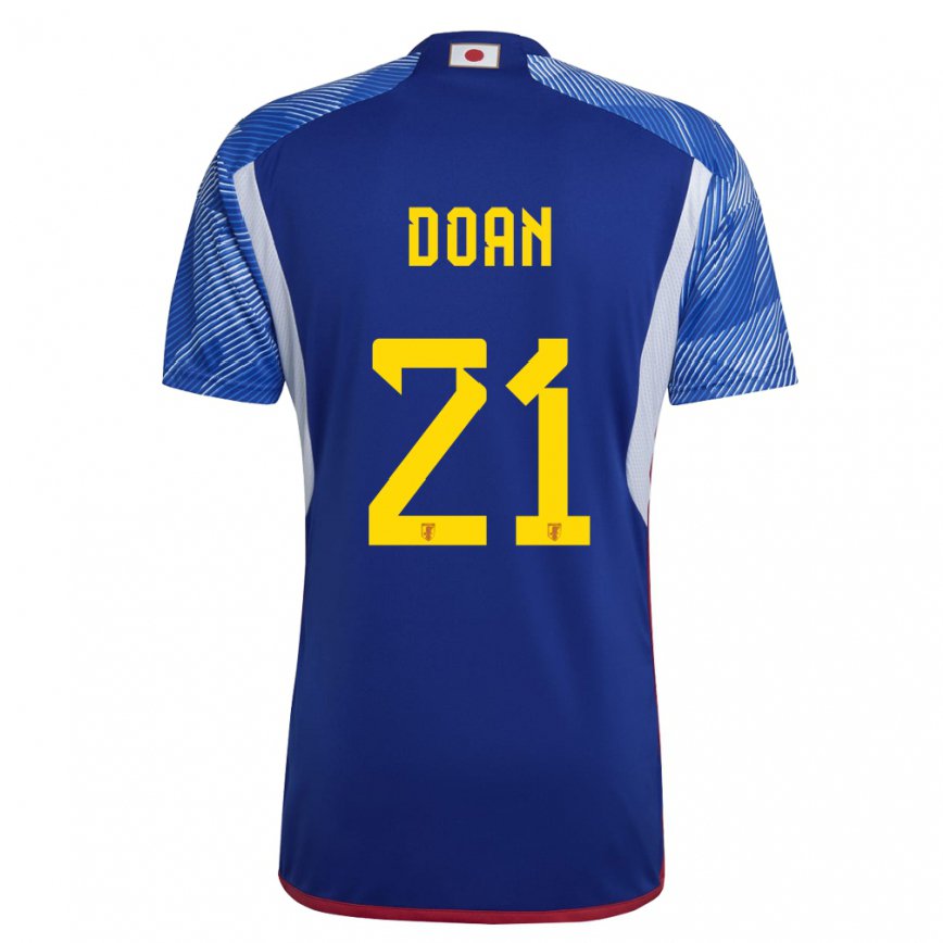 Vyrai Japonijos Ritsu Doan #21 Karališkai Mėlyna Namų Marškinėliai 22-24 T-shirt