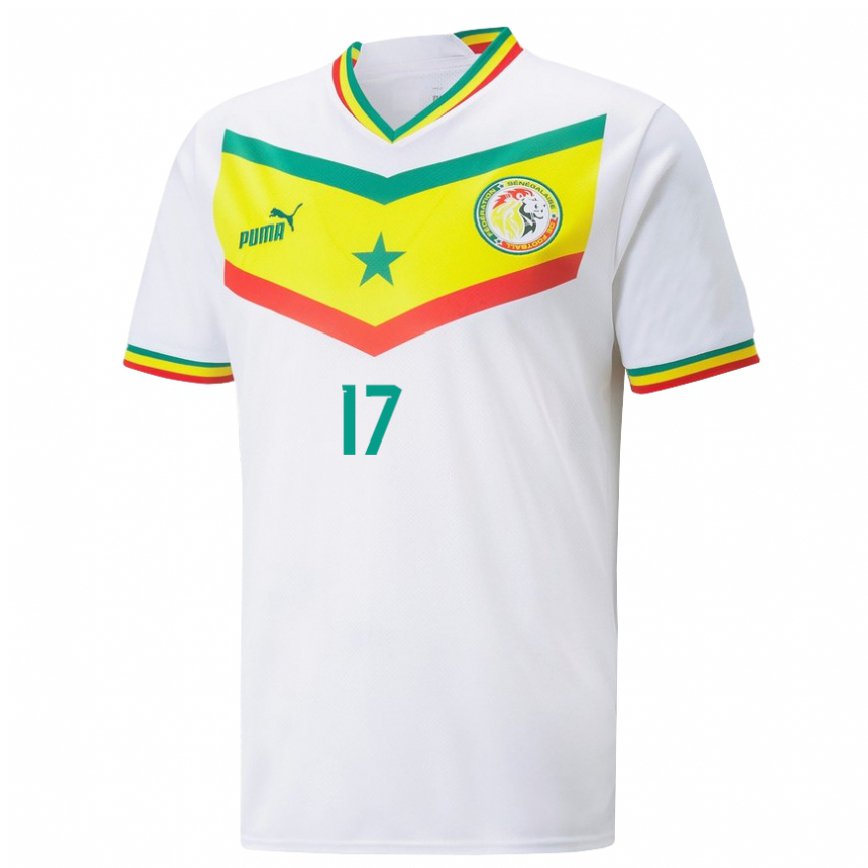 Vyrai Senegalo Pape Matar Sarr #17 Baltas Namų Marškinėliai 22-24 T-shirt