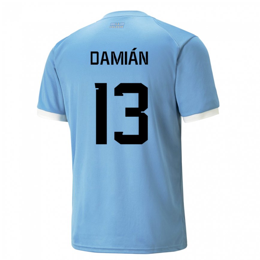 Vyrai Urugvajaus Damian Suarez #13 Mėlyna Namų Marškinėliai 22-24 T-shirt