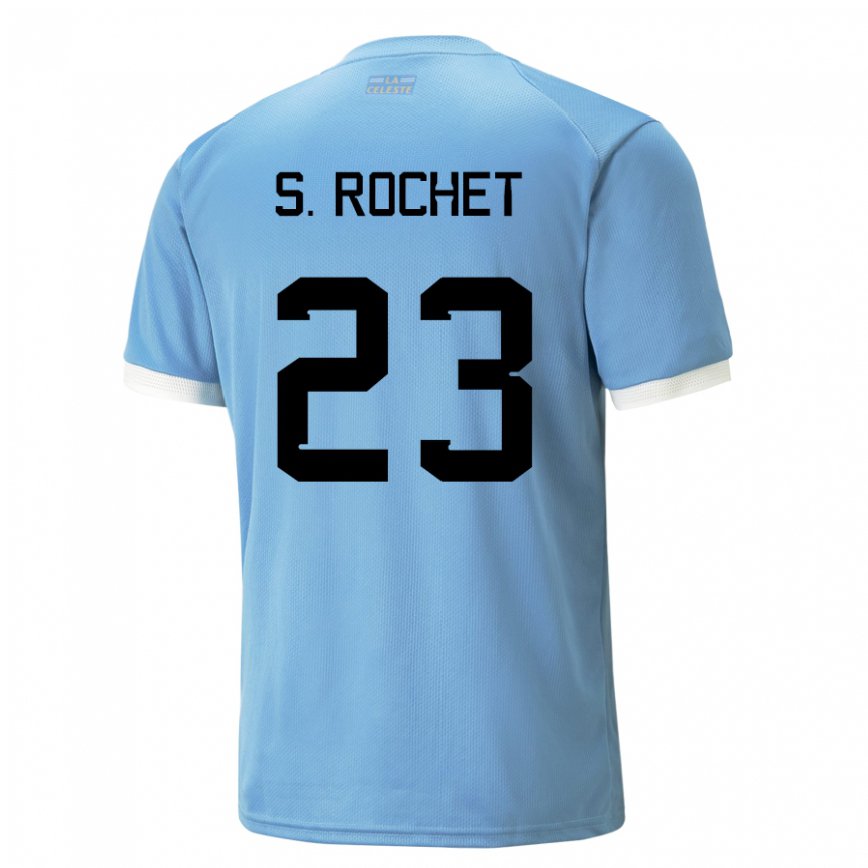 Vyrai Urugvajaus Sergio Rochet #23 Mėlyna Namų Marškinėliai 22-24 T-shirt