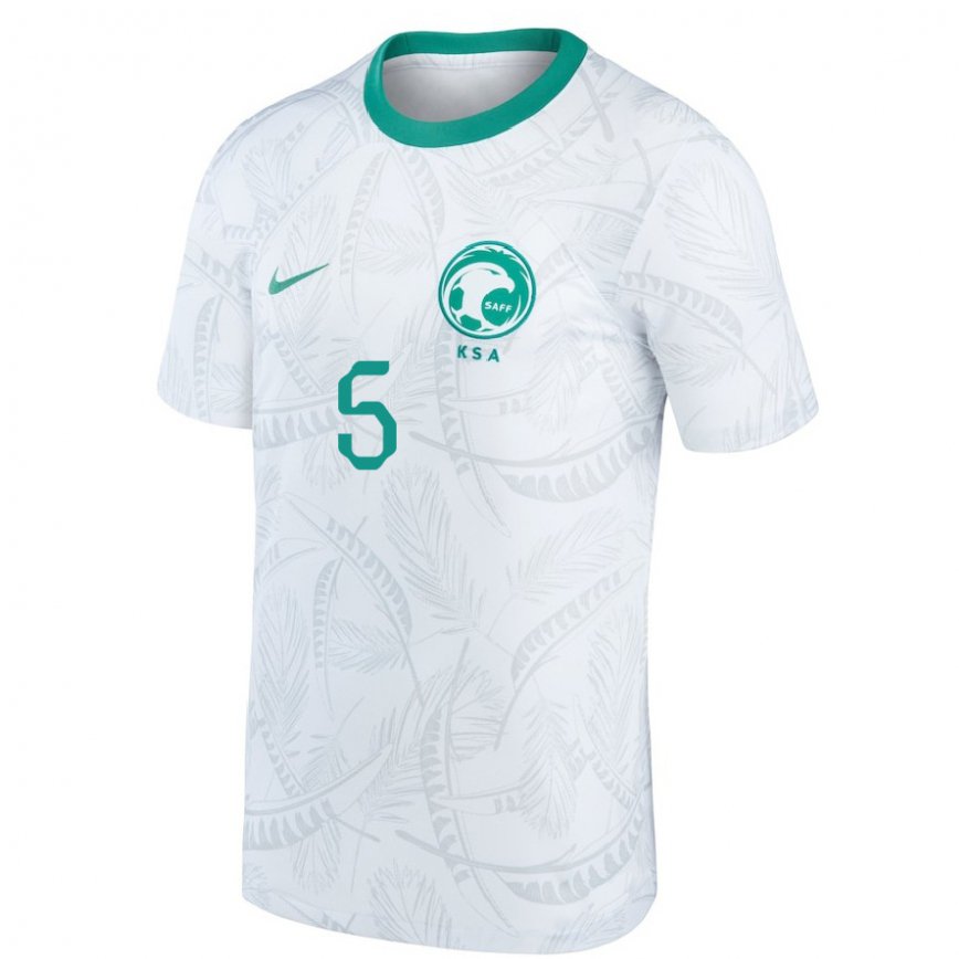 Vyrai Saudo Arabijos Ali Al Bulayhi #5 Baltas Namų Marškinėliai 22-24 T-shirt