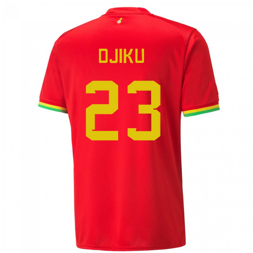 Vyrai Ganos Alexander Djiku #23 Raudona Išvykos Marškinėliai 22-24 T-shirt