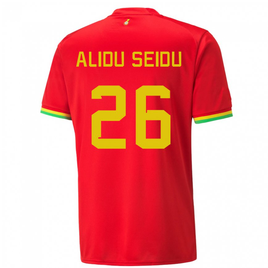 Vyrai Ganos Alidu Seidu #26 Raudona Išvykos Marškinėliai 22-24 T-shirt