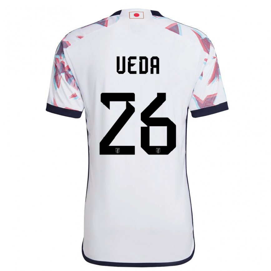 Vyrai Japonijos Ayase Ueda #26 Baltas Išvykos Marškinėliai 22-24 T-shirt