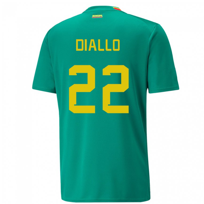 Vyrai Senegalo Abdou Diallo #22 Žalias Išvykos Marškinėliai 22-24 T-shirt