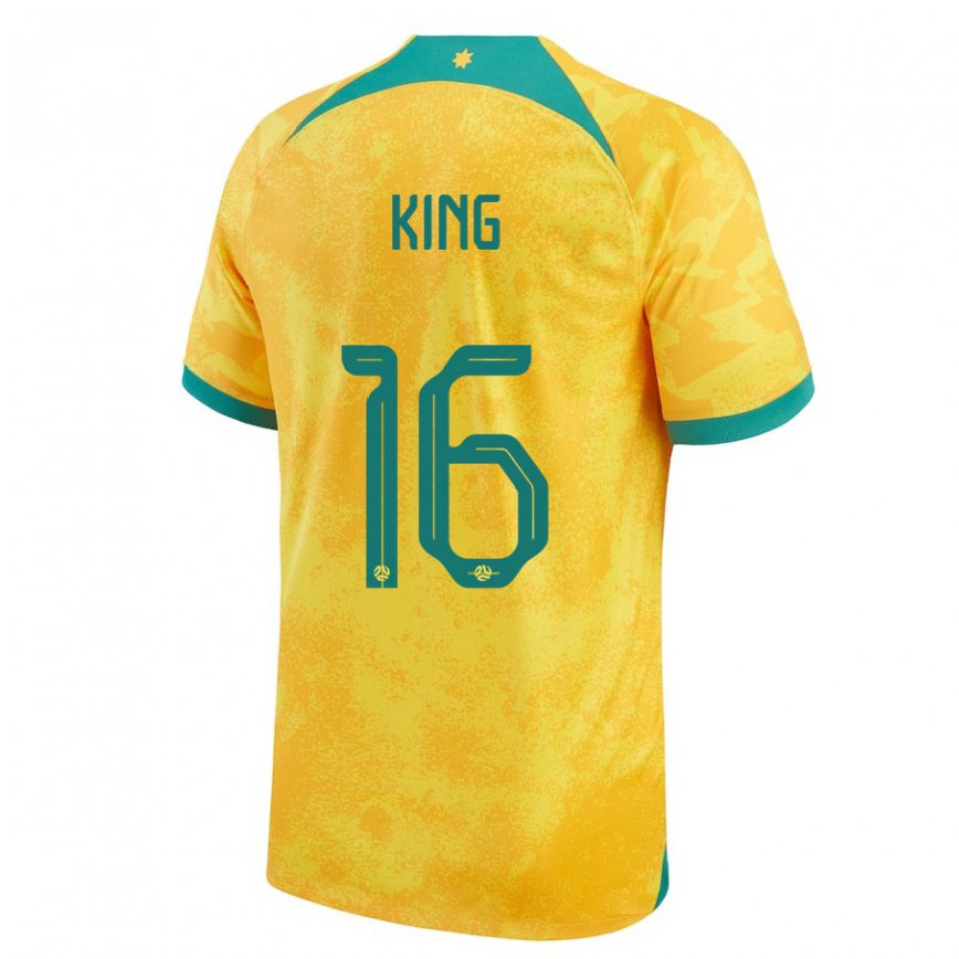 Vaikiškas Australijos Joel King #16 Auksinis Namų Marškinėliai 22-24 T-shirt