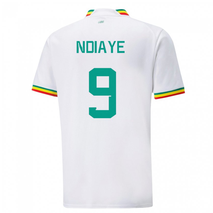 Vaikiškas Senegalo Nguenar Ndiaye #9 Baltas Namų Marškinėliai 22-24 T-shirt