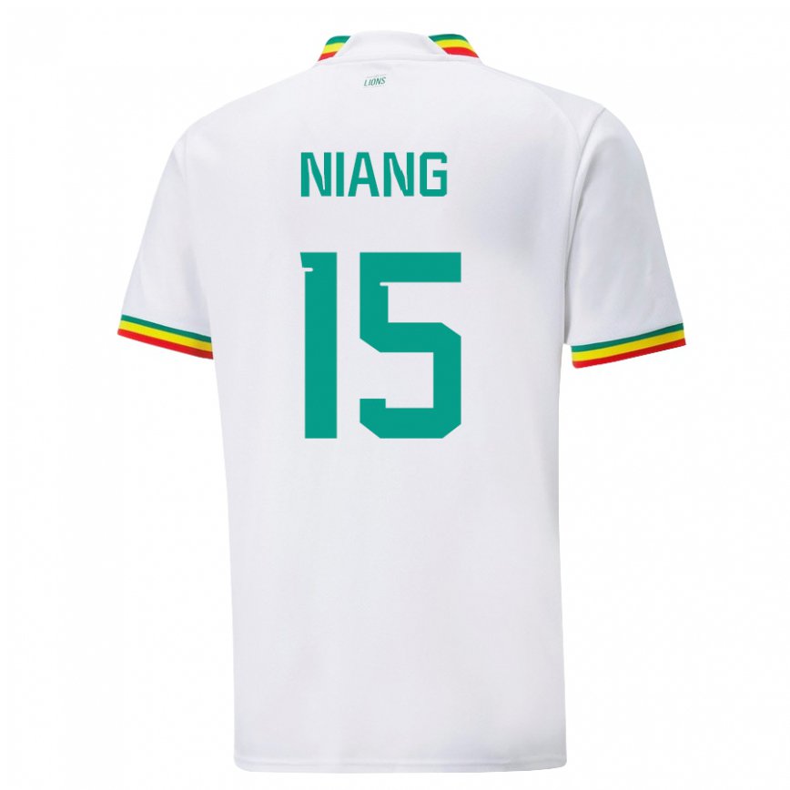 Vaikiškas Senegalo Jeanne Niang #15 Baltas Namų Marškinėliai 22-24 T-shirt