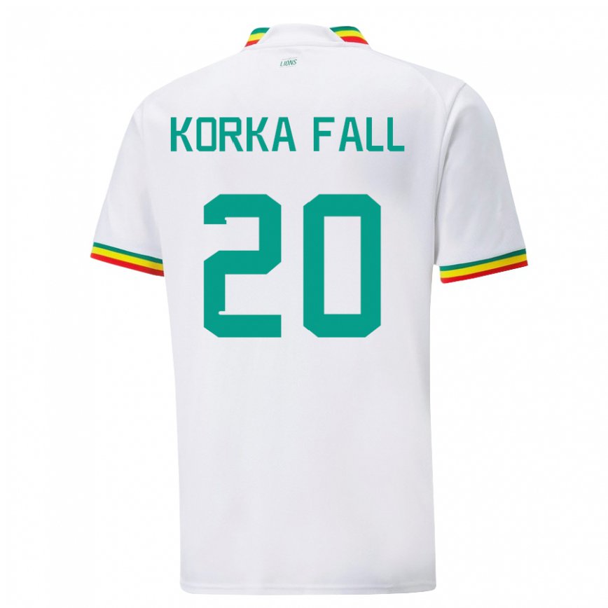 Vaikiškas Senegalo Korka Fall #20 Baltas Namų Marškinėliai 22-24 T-shirt