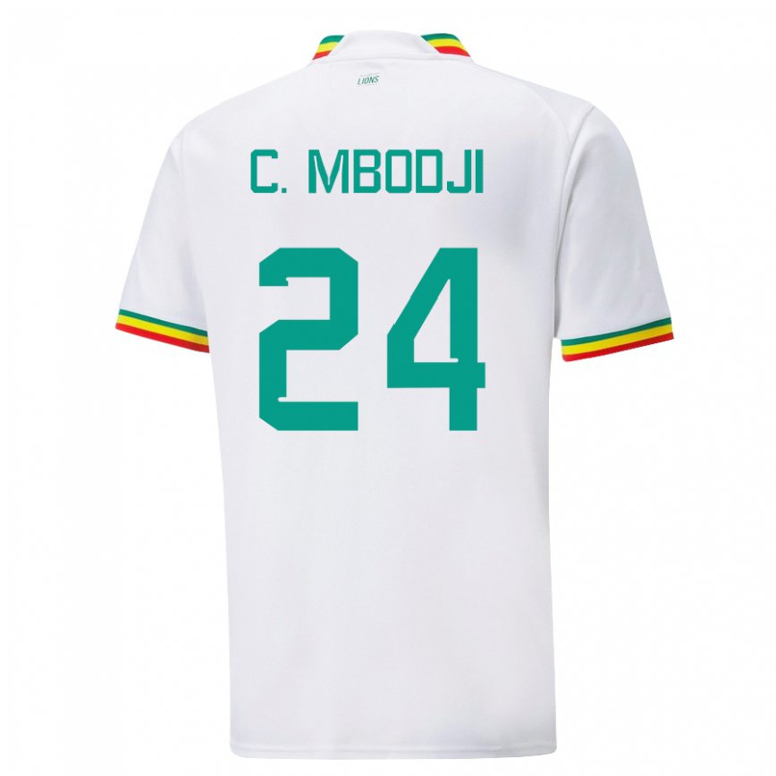 Vaikiškas Senegalo Coumba Sylla Mbodji #24 Baltas Namų Marškinėliai 22-24 T-shirt