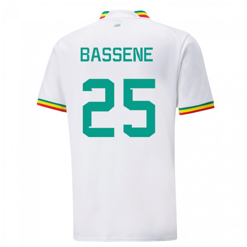 Vaikiškas Senegalo Pascaline Bassene #25 Baltas Namų Marškinėliai 22-24 T-shirt