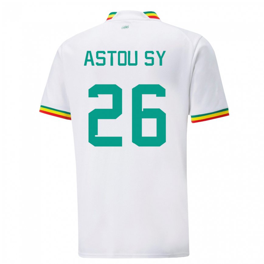 Vaikiškas Senegalo Astou Sy #26 Baltas Namų Marškinėliai 22-24 T-shirt