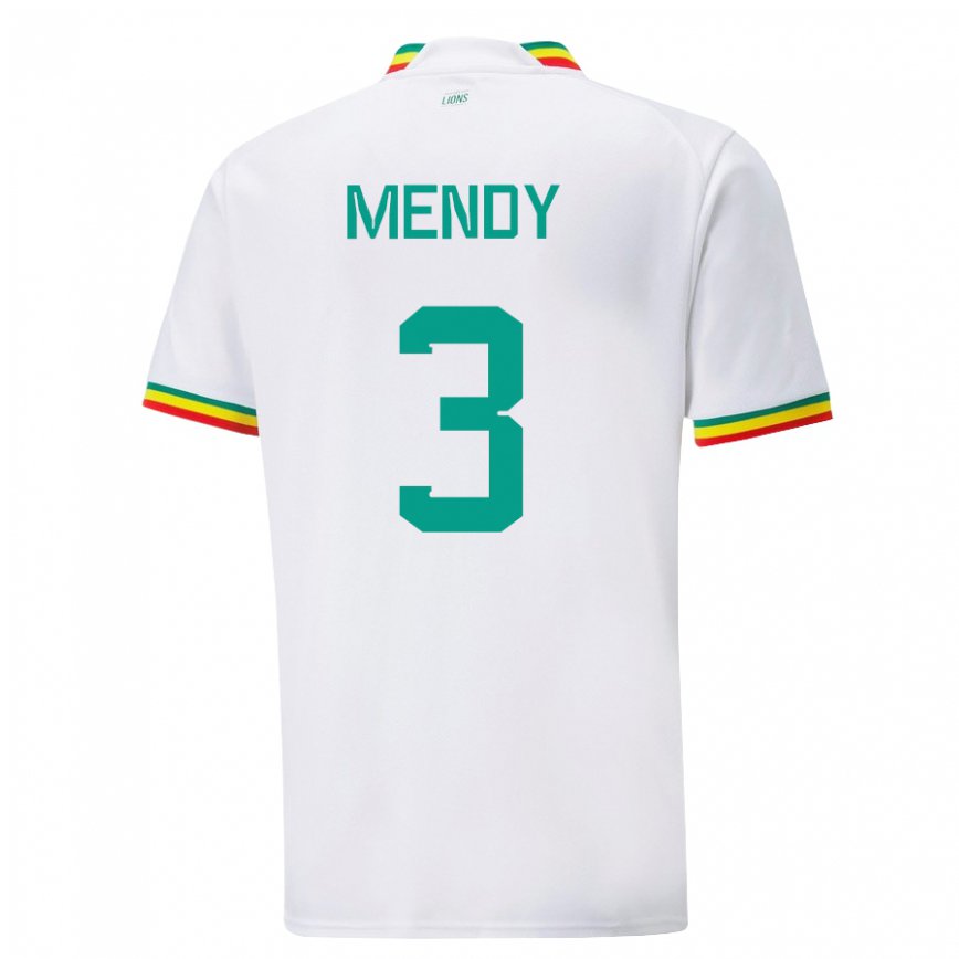 Vaikiškas Senegalo Formose Mendy #3 Baltas Namų Marškinėliai 22-24 T-shirt